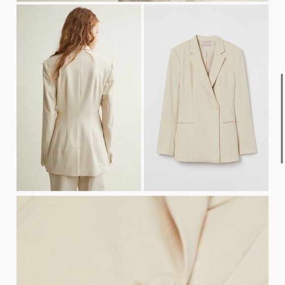 NWT H&M Beige Blazer - Picture 4 of 5